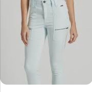 Joie Park Skinny Zipper Jean in Sea Glass. never worn and in original packaging